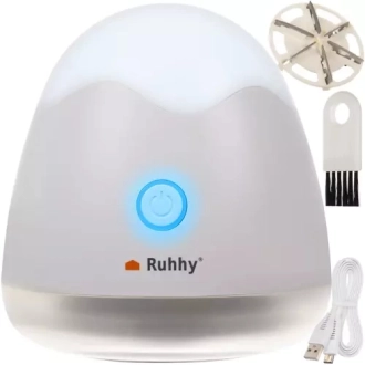 Odžmolkovač oblečenia Ruhhy so svetlom 2v1, biely