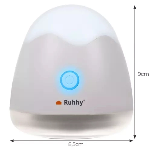 Odžmolkovač oblečenia Ruhhy so svetlom 2v1, biely