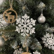 Ozdoby na vánoční stromek - sněhové vločky 12 ks