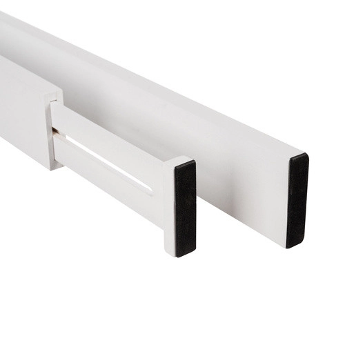 Praktický organizér do zásuvky bílý, 42 - 56 cm