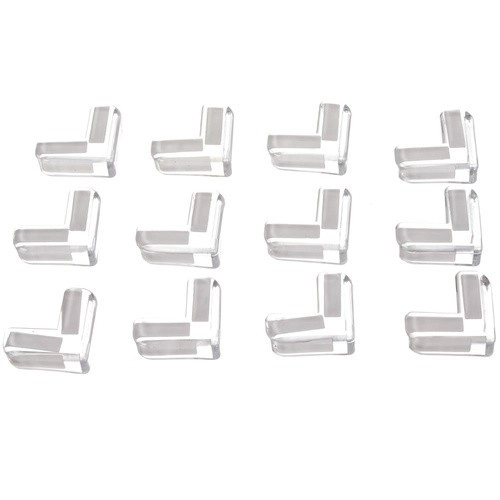 Silikónová ochrana rohov - číra 12 ks