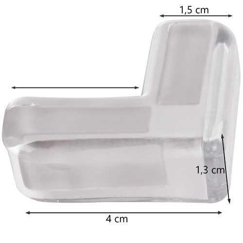 Silikónová ochrana rohov - číra 12 ks