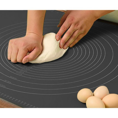 Silikónová podložka s mierkou + valček