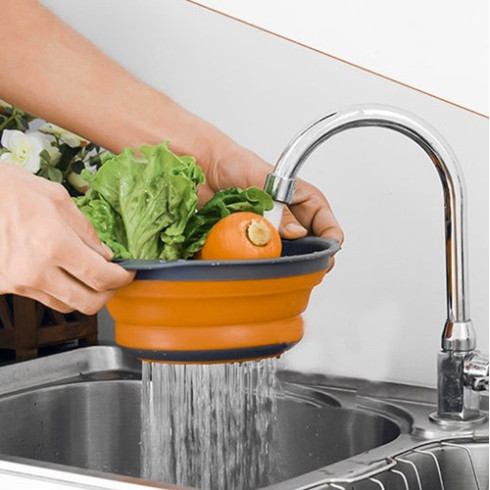 Silikónová skladacia miska - sitko