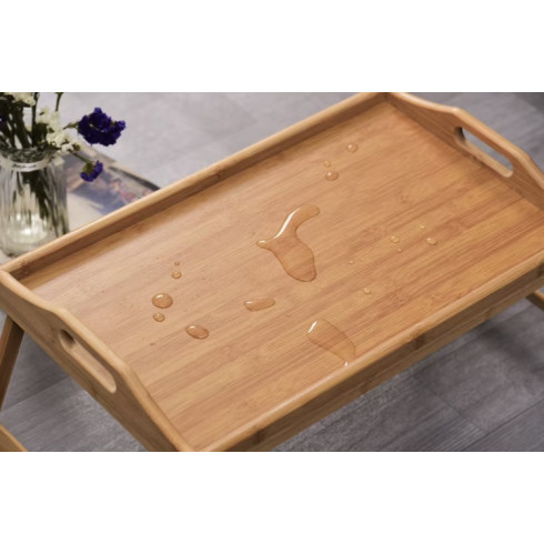 Skládací servírovací stolek na snídani