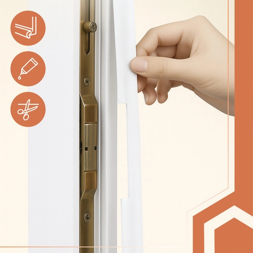 Těsnicí lišta na okna a dveře 4 m – bílá