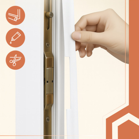 Těsnicí lišta na okna a dveře 4 m – bílá