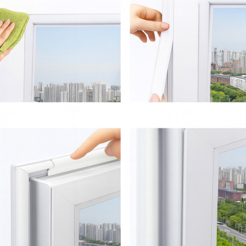 Těsnicí lišta na okna a dveře 4 m – bílá