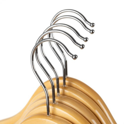 Vešiak na oblečenie sada 10 ks - drevený