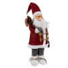 Vánoční dekorace Santa Clause 45 cm s lucernou, červená