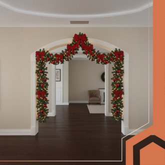 Vianočná girlanda s hustým ihličím, 270 cm