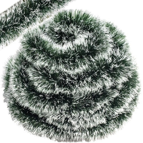 Vianočná girlanda so zasneženými koncami, 6 m