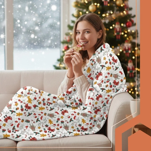 Vianočná plyšová deka 200×150 cm