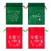Vianočné darčekové vrece - sada 4 ks
