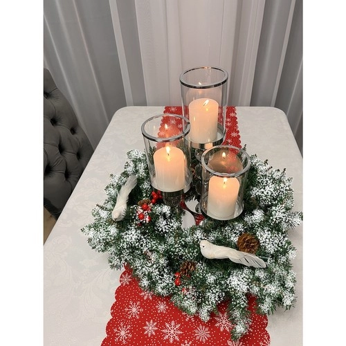 Vianočný veniec s ozdobami XL, 45 cm