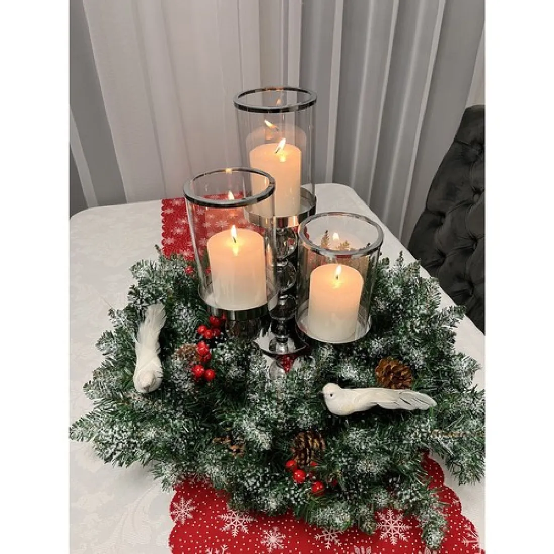 Vianočný veniec s ozdobami XL, 45 cm