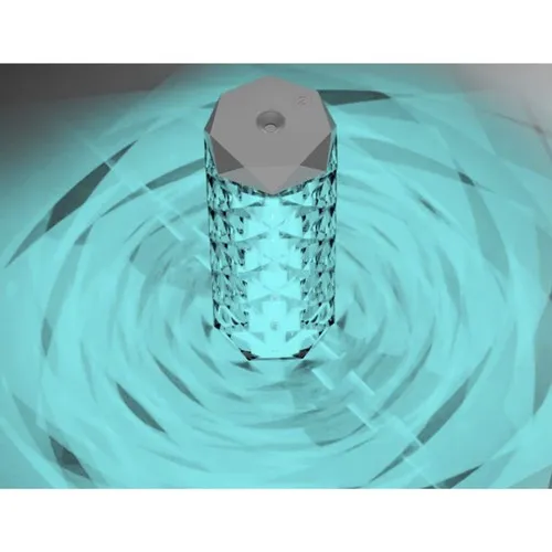 Zvlhčovač vzduchu - krištáľová lampa, RGB, 400 ml