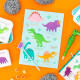  Zápisník pre deti A4 - dinosaury