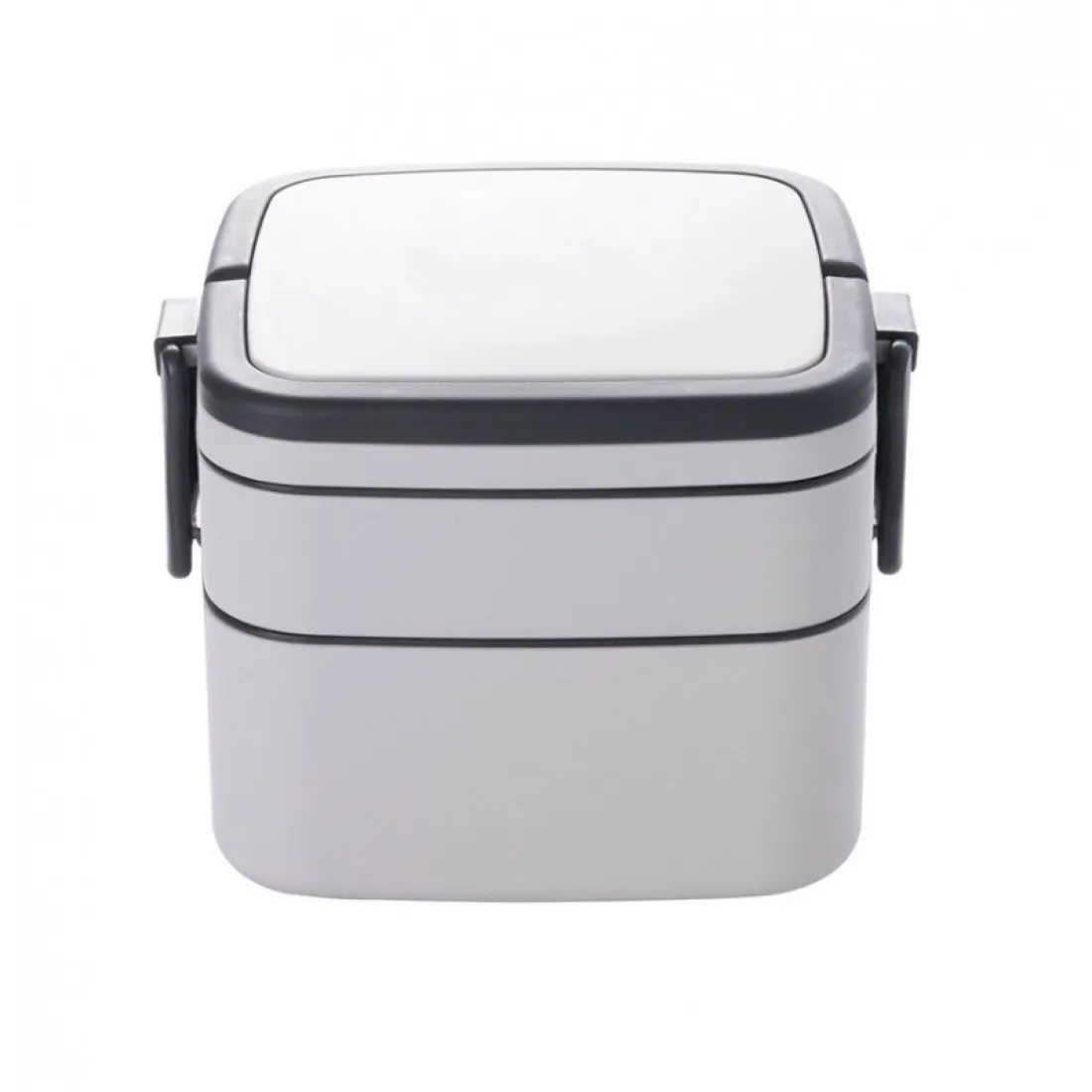 Svačinový box se lžičkou, 1l - šedý