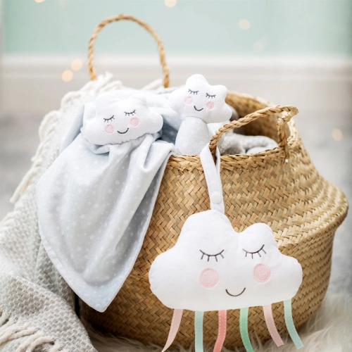 Detská plyšová hrkálka - obláčik