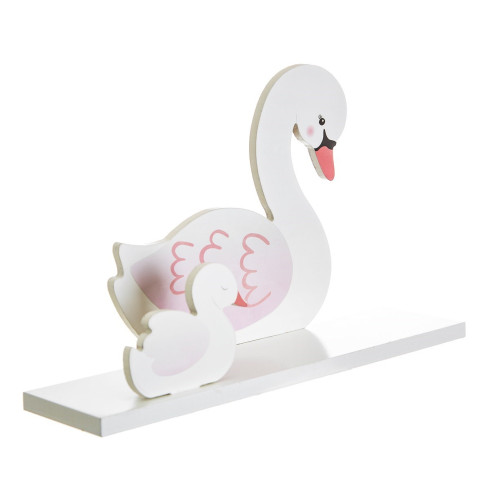Dětská polička na zeď Labuť