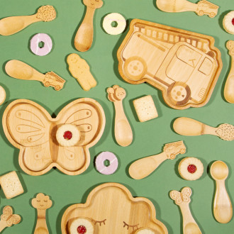 Detská sada lyžíc Hasičské auto - set 3 ks