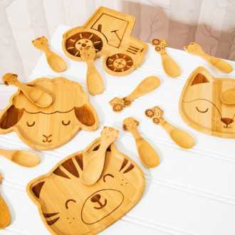 Detská sada lyžíc Traktor - set 3 ks