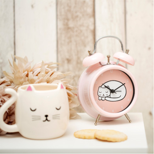 Detský budík s motívom mačičky