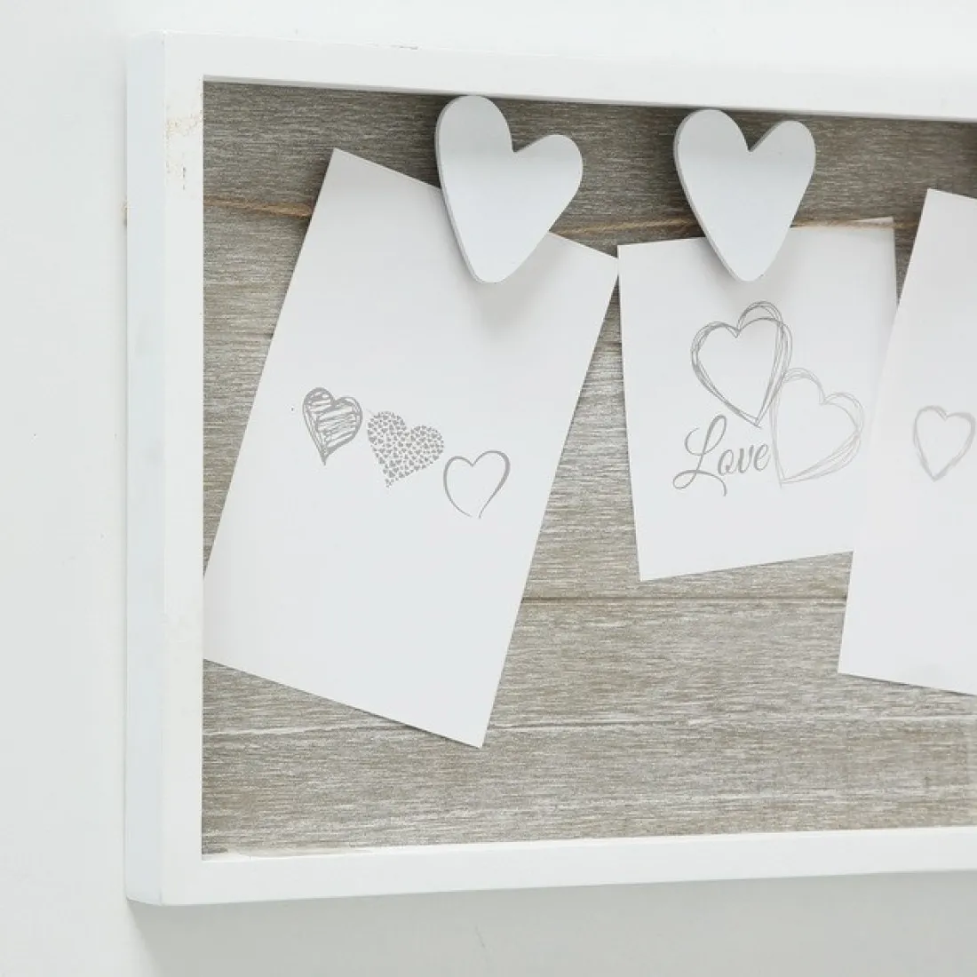 Drevená dekoračná nástenka na fotky