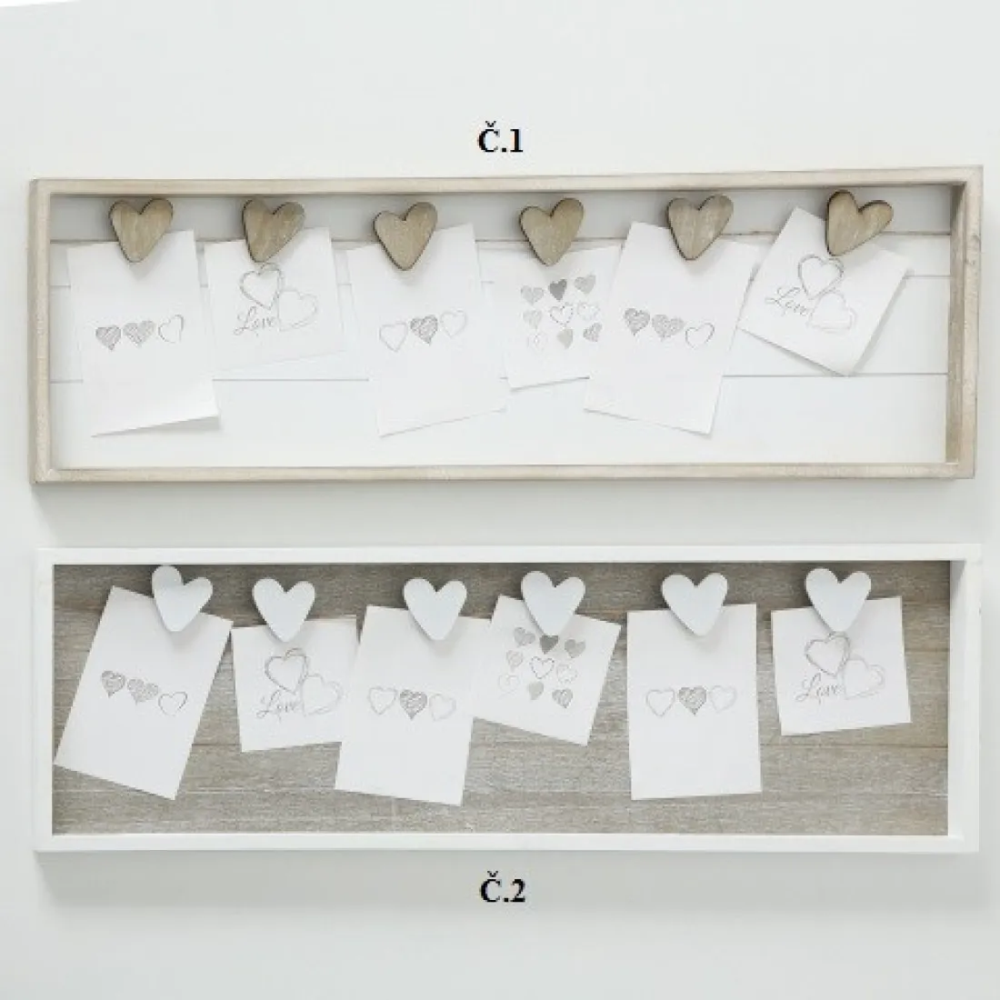 Drevená dekoračná nástenka na fotky