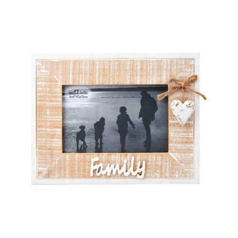 Dřevěný fotorámeček - Family