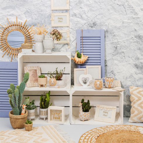 Drevený fotorámik na 3 fotografie Heart Multi