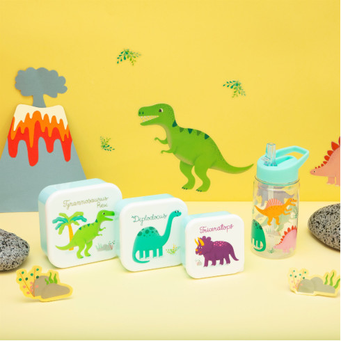 Láhev na vodu s motivem dinosaurů 400 ml