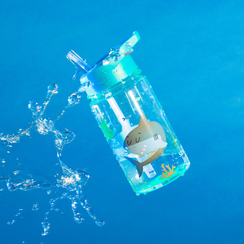 Fľaša na vodu s motívom žralokov 400 ml