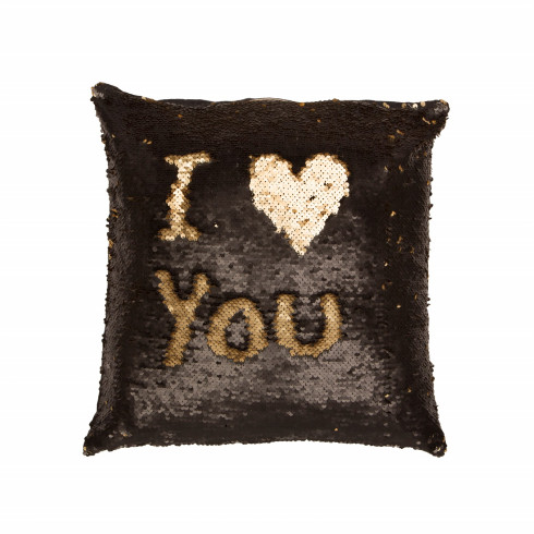 Flitrový polštář měnící 40x40 cm