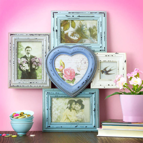 Fotorámik pre 5 fotografií Heart Multi Photo