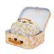Kartonový kufřík luční květiny - pastelový, malý