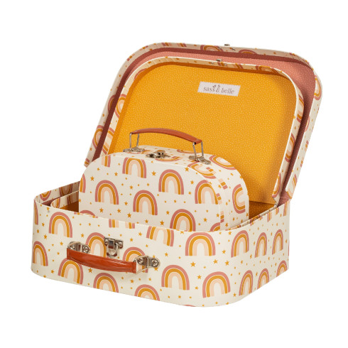 Kartónový kufrík s dúhami - stredný