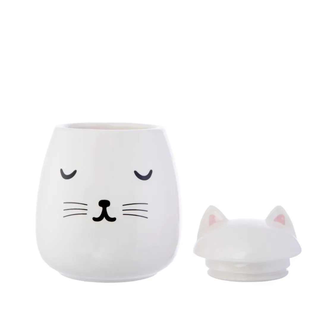 Keramická dóza na odličovacie tampóny Cutie Cat