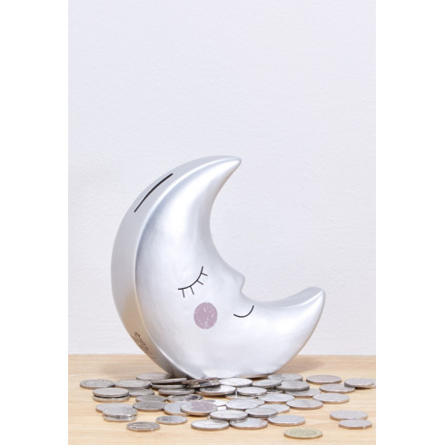 Keramická pokladnička Mesiac