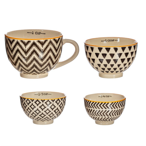 Keramické misky - odmerky, set 4 ks