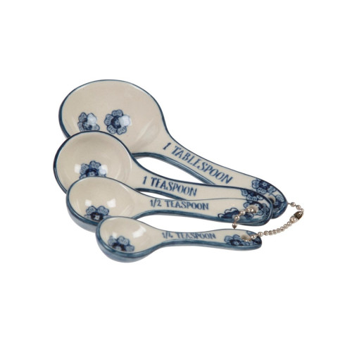 Keramické odměrky Blue Floral- set 4 ks