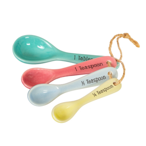 Keramické odměrky - pastelové, set 4 ks