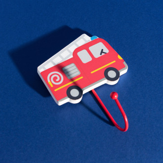 Kovový háčik na stenu Hasičské auto