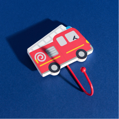 Kovový háčik na stenu Hasičské auto