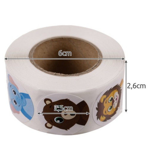 Motivačné nálepky pre deti na rolke 500ks