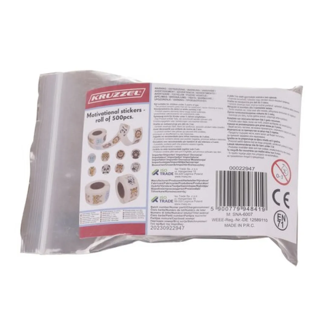 Motivačné nálepky pre deti na rolke 500ks