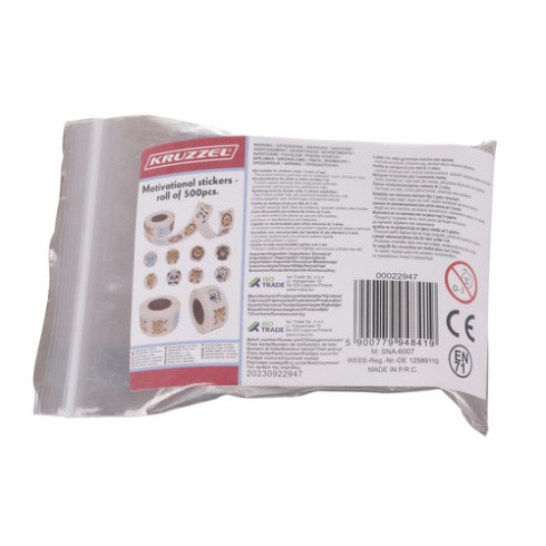 Motivačné nálepky pre deti na rolke 500ks