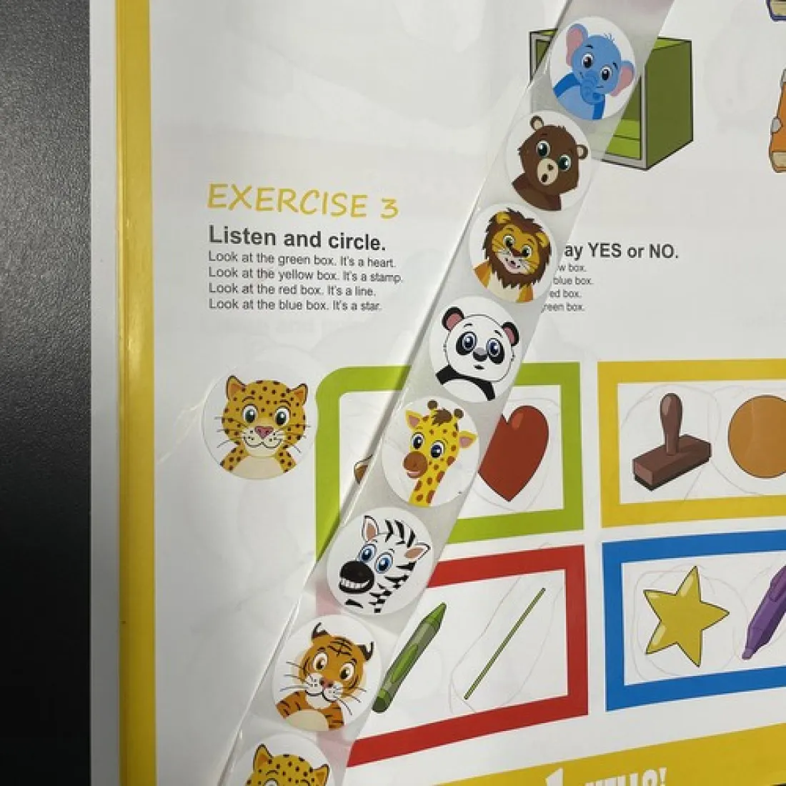 Motivačné nálepky pre deti na rolke 500ks