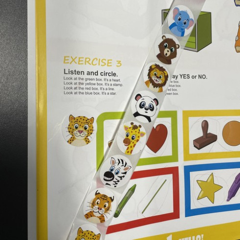 Motivačné nálepky pre deti na rolke 500ks